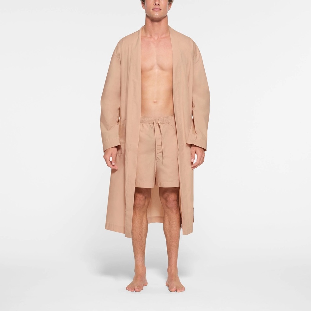 NWT Skims Cotton Poplin Bathrobe Mens XS